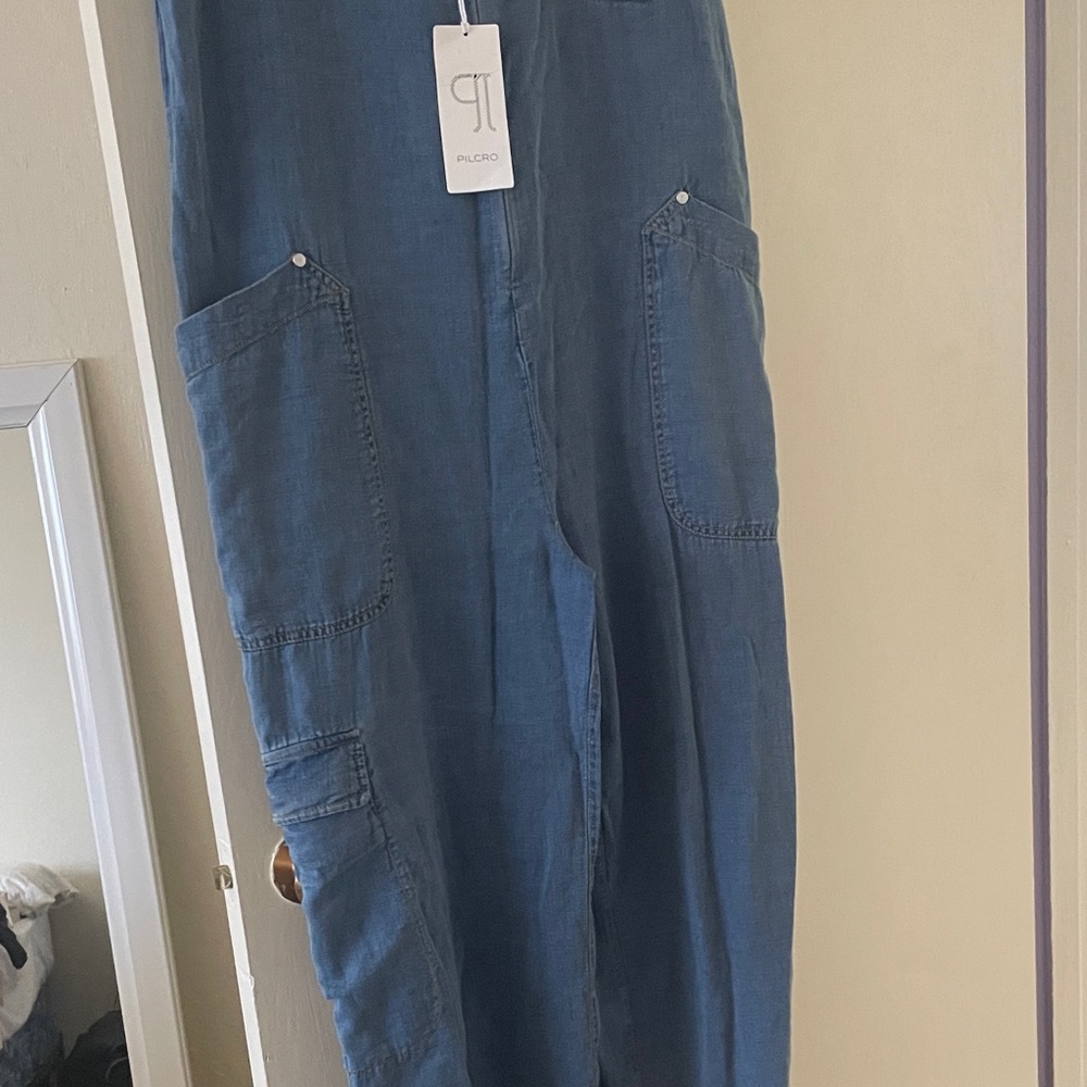 Anthropologie Pilcro Women’s Blue Denim Jumpsuit - Picture 4 of 9